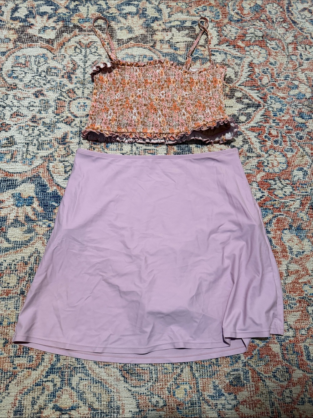 Kortni Jeane Floral/Pastel Lilac Swimsuit